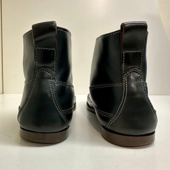 EUC Oak Street Bootmakers Camp Boot Navy Blue Chromexcel Ranger Moc Made USA 10 main image 4